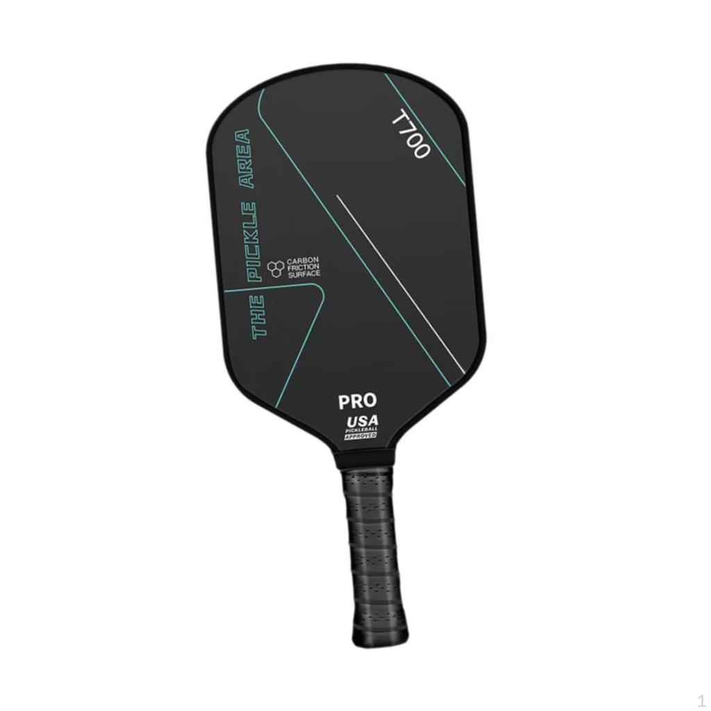 Carbon Fiber Pickleball Paddle Professional with Comfort Grip Honeycomb Core Black