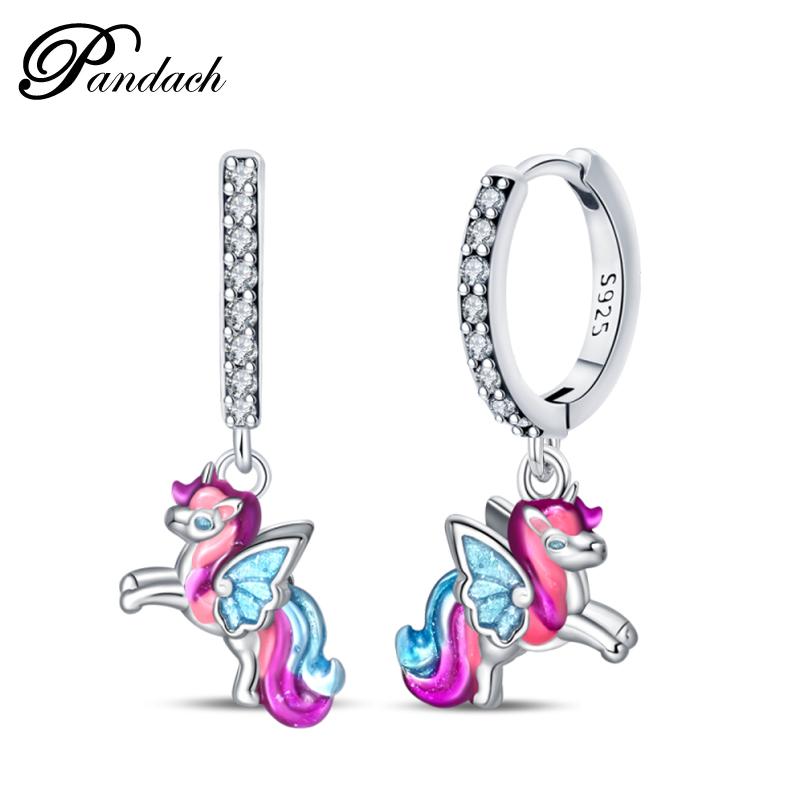 Brincos Exquisitos de Abelha, Borboleta e Joaninha em Prata de Lei 925 Para Mulheres Românticos Brincos em Forma de Coração Rosa Joias para Festa de Casamento