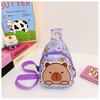 Capybara Printed Shoulder Crossbody Chest Bag Children Outdoor Wallet Leisure