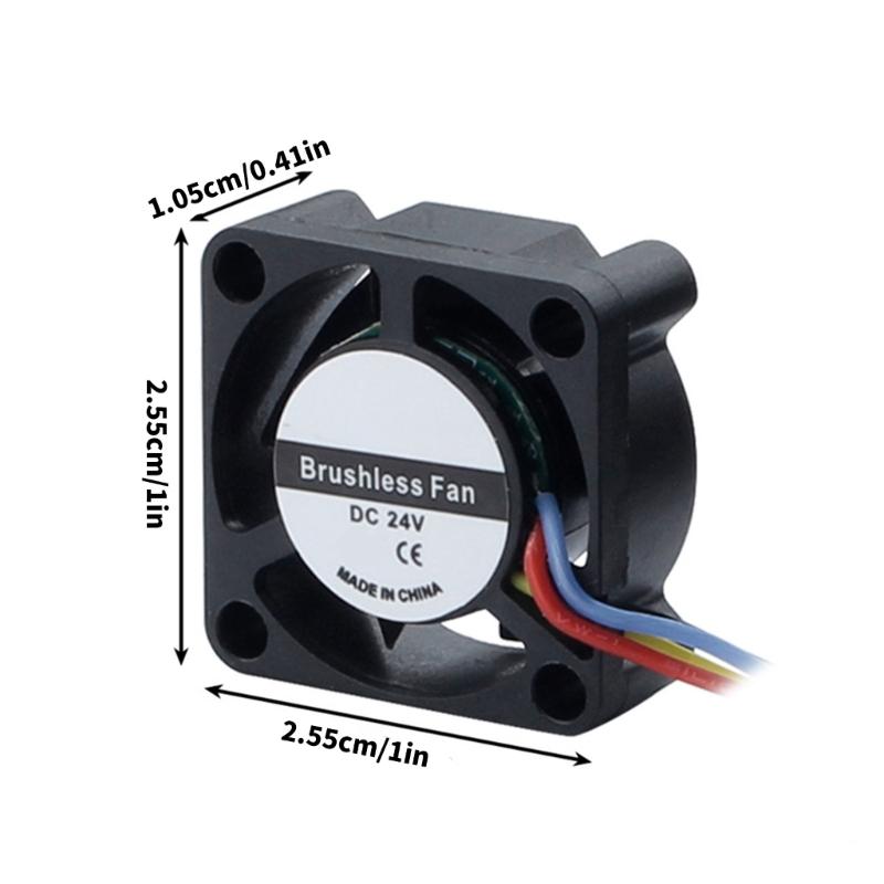 24V Double Ball Bearing Cooling Fan for U1 Hotend High Airflows Quiet Operation Easy Installation