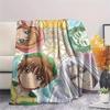 Cardcaptor Sakura charactersPrint Flannel Blanket, High Quality Comfortable for All Seasons, Home Decor, Warmth and Comfort