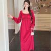Women Ice Silk Sleep Dress With V Neck Sleeveless Design For Home Comforts