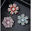 Elegant 3D Rotating Snowflake Brooch For Formal Event And Holiday Parties Crafted From Sturdy Alloy Material