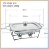 Square Glass Buffet Stove Compartmentalized Flip Top Food Heating Container Restaurant Hot Pot Alcohol Stove