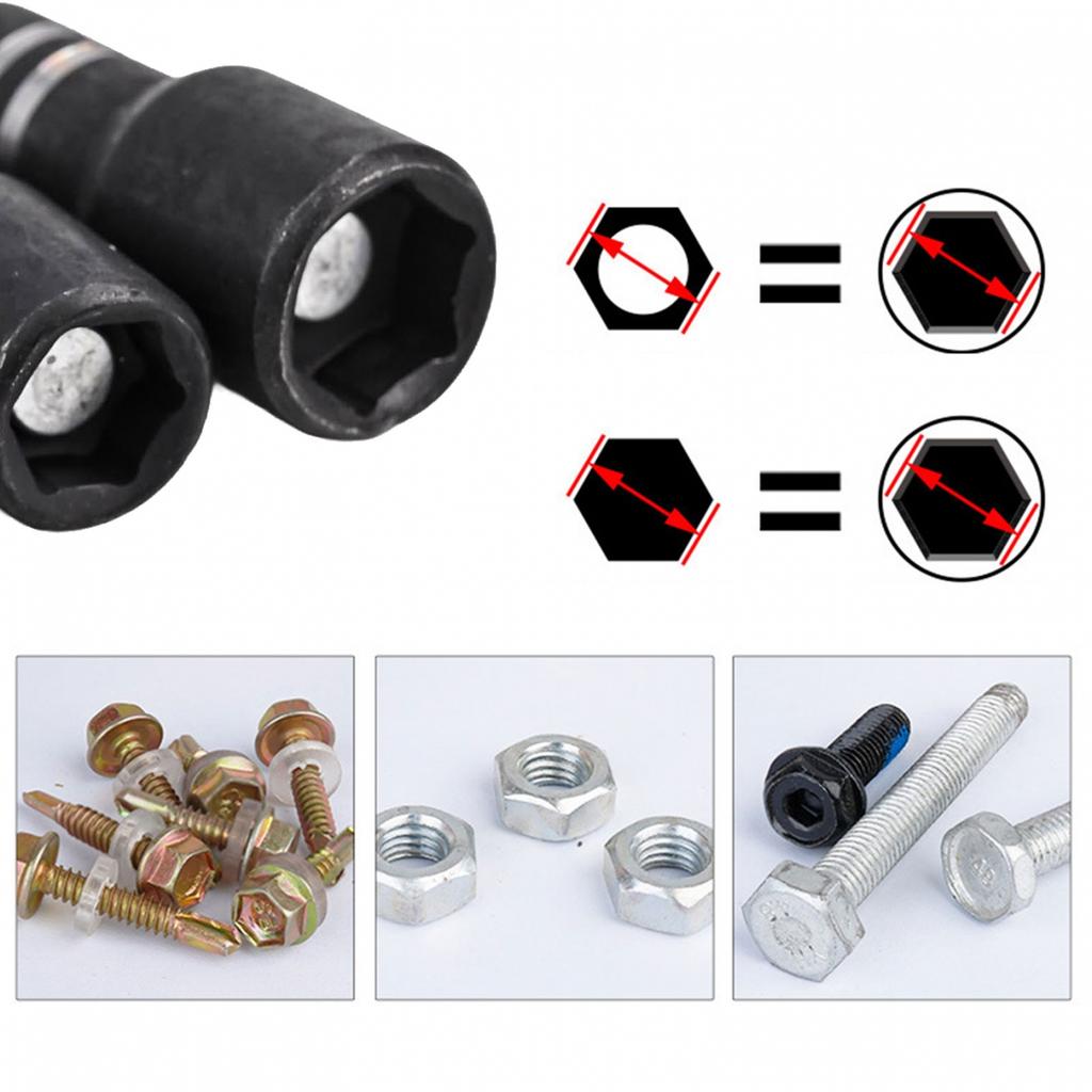 Heavy Duty and Reliable 4Pcs Magnetic Hexagonal Handle Socket Nut Driver Set