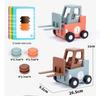 Interactive Wooden Forklift Game: Early Education Puzzle & Logical Thinking Toy for Kids