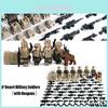 Desert Patrol Military Action Figure Building Blocks Abs Plastic Construction Toy