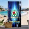 Blackburn Rovers Football Personalized Printed Beach Towel Soccer Logo Support Custom Name Text Absorbent Towel For Sport Travel Special Gift