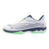 Mizuno Wave Exceed Light 2 AC Blanc Indigo Vintage Menthe Baskets Unisexe Neo-Menthe 61GA231837