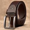 Retro Belt Men'S Leather Casual Business Simple Cowhide Belt Men'S Middle-Aged And Youth Pin Buckle Belt