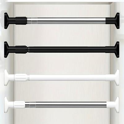 1PC Multi-Purpose Telescopic Curtain Rod, No-Drill, Easy Install for Shower, Door, Wardrobe, Closet, Adjustable,Space Saving Rod