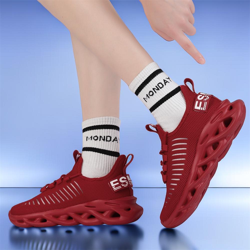 Men's Running Shoes Mesh Knitted Breathable Anti-Slippery Ultralight Multicolored Sneakers Male Outdoor Jogging Size 28-48