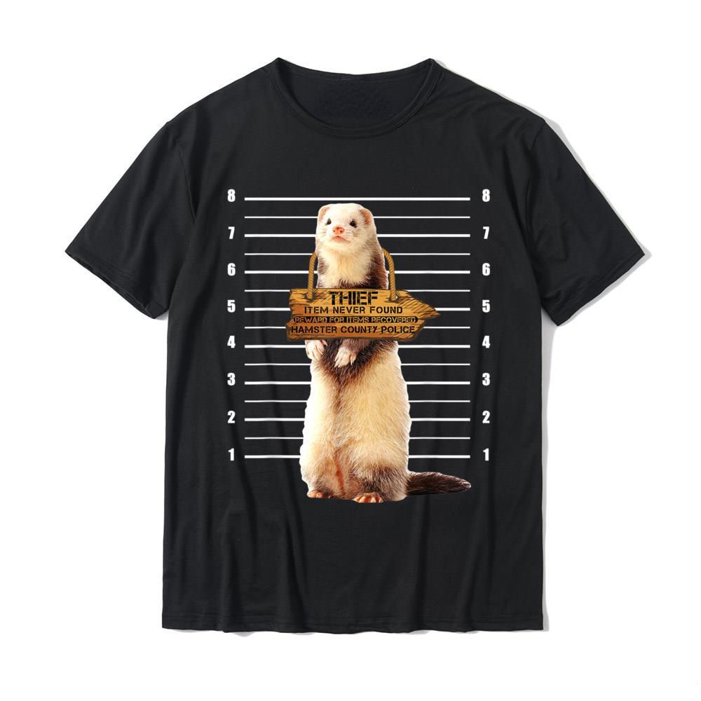 Cute Ferret Thief Funny Animals Man TShirt Men New Design Crazy Tops T Shirt Christmas Kawaii Animal Woman T Shirts Design