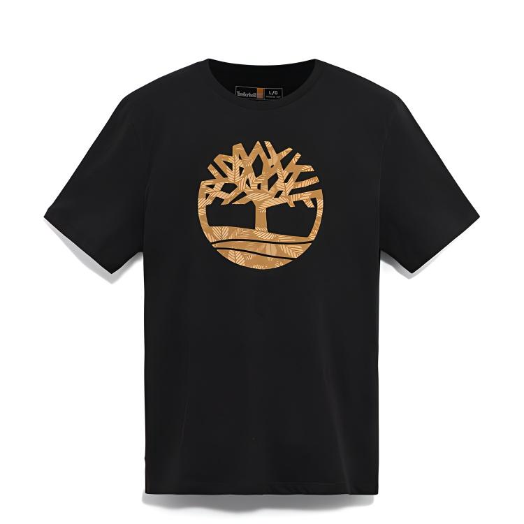 

Timberland Мужская футболка с коротким рукавом, дышащая, для активного отдыха, повседневная, черная A6B4G001 S