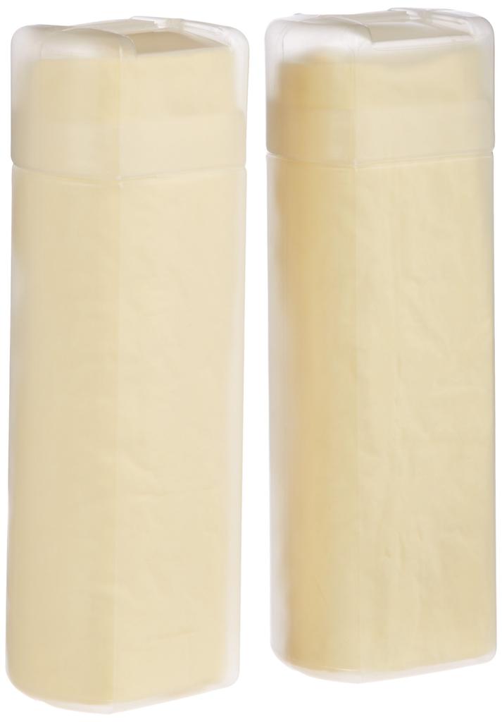 Amazon Basics Chamois Dry Towel Cleaning Cloth 66 x 43 cm 2-Piece Set, Yellow,