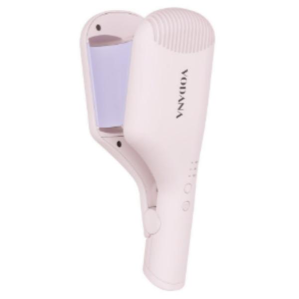 Bodana Compact Curling Iron 38mm Hair Curler for Loose Waves & Voluminous Styling Pink Lavender