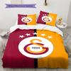 Galatasaray S.K Pattern Bedding,Quilt Set Quilt Cover Pillowcase Home Birthday Gift (1 * duvet cover + 2 * pillowcase, without core)