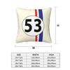 Herbie, Number 53 2 Pcs Square Pillowcase Pillow Cover Cushion Decor Comfort Throw Pillow For Home Car