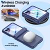 For Motorola Razr 60 Ultra Case,Hinge Protection,Built-in Screen Protector,Wireless Charging,Shockproof,Slim Rugged Protective Phone Case-Blue