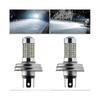 2 Peças Lâmpada de Farol LED P45t R2 66smd para Motocicleta Feixe Alto/baixo para Scooter Moped Branco 6000k 6v 12v - Edição bp 0617