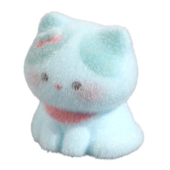 

2Pcs Cat Figurines Resin Flocking Mini Cute Cat Decor for Car Dashboard Office Desk Bedroom Kitchen Countertop Accessories C