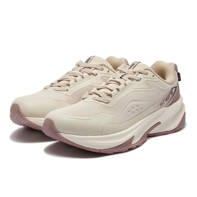 361 Slip Resistant, Abrasion Resistant, Waterproof Low Top Running Shoes Women's Oat Milk 582342237-2