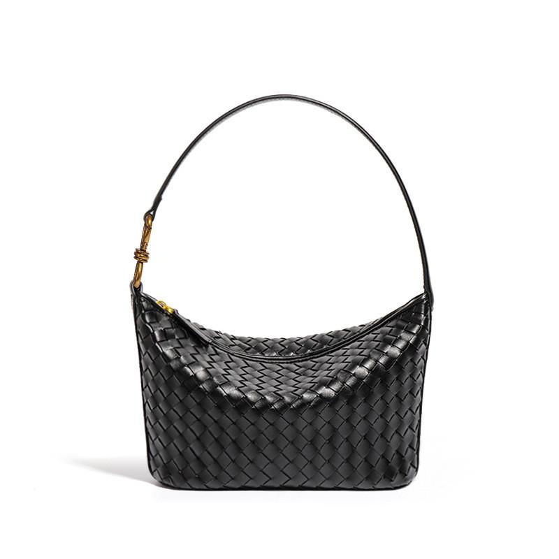 IELGY Geantă de nișă la modă de sub braț, țesută manual, geantă de umăr messenger la modă, geantă portabilă casual și simplă pentru cutia de prânz