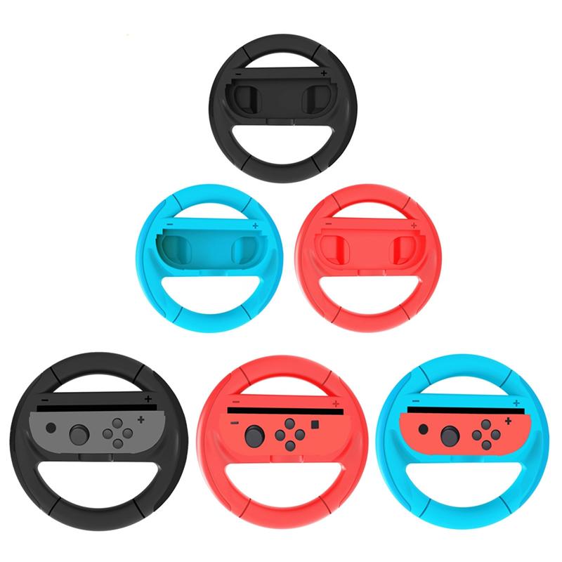 Racing Game Controller Steering Wheel For Nintendo Switch 2 Professional For Joy-Con Handles Blue