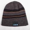 Adult Unisex Hat Wireless Bluetooth Headset for Phone and Music Warm Striped Knitwear Beanie