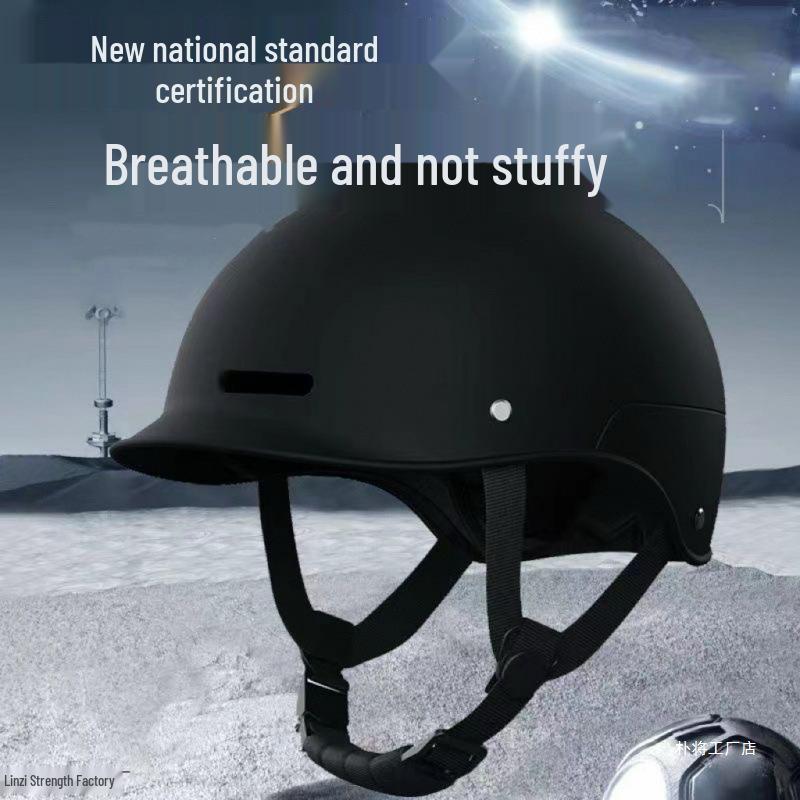 Retro Motorcycle Helmet for Men & Women - Summer Sun Protection for Electric Vehicles and Scooters