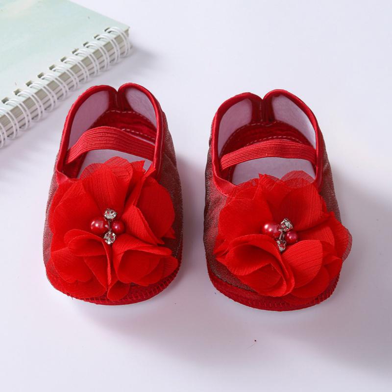 Dětské princeznovské boty Korálky Květinová dekorace Boty pro batolata