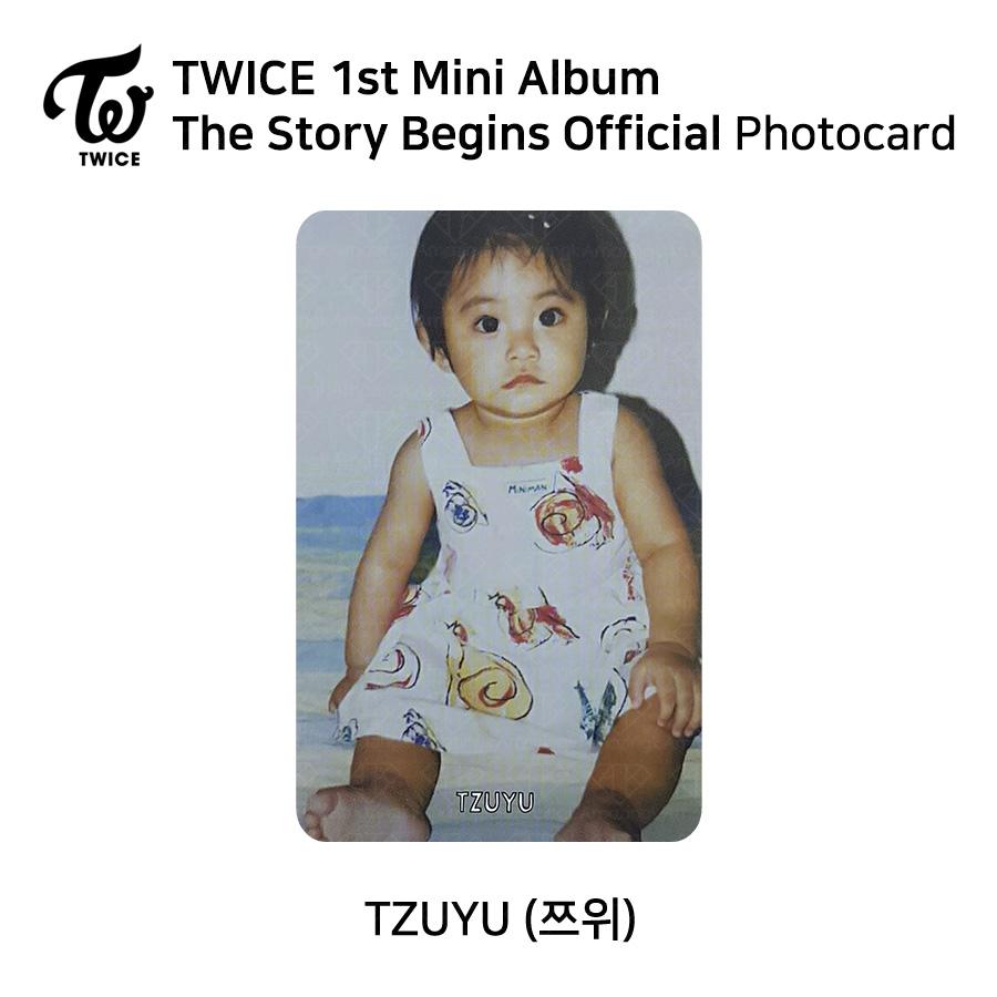 

TWICE 1-й мини-альбом The Story Begins Официальная фотокарточка РОЗОВАЯ версия KPOP TZUYU - B