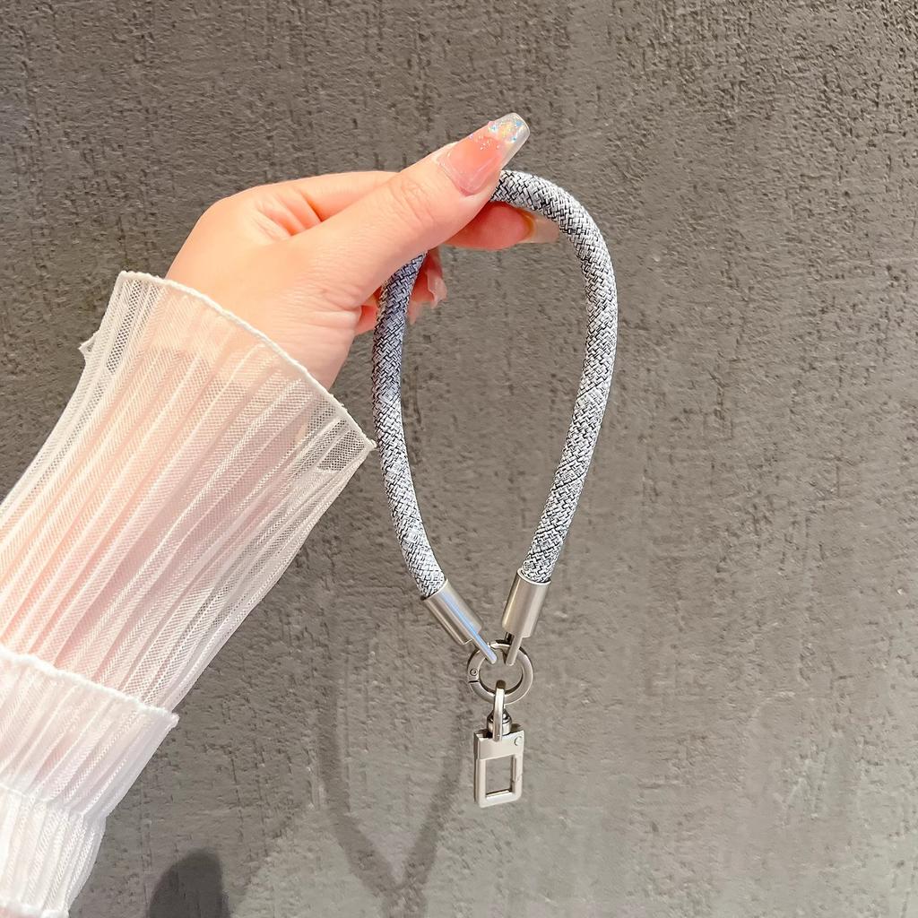 Popular Mobile Phone Lanyard Strong 8mm Nylon Rope Wrist Portable Keychain Bag Pendant Anti-loss Short