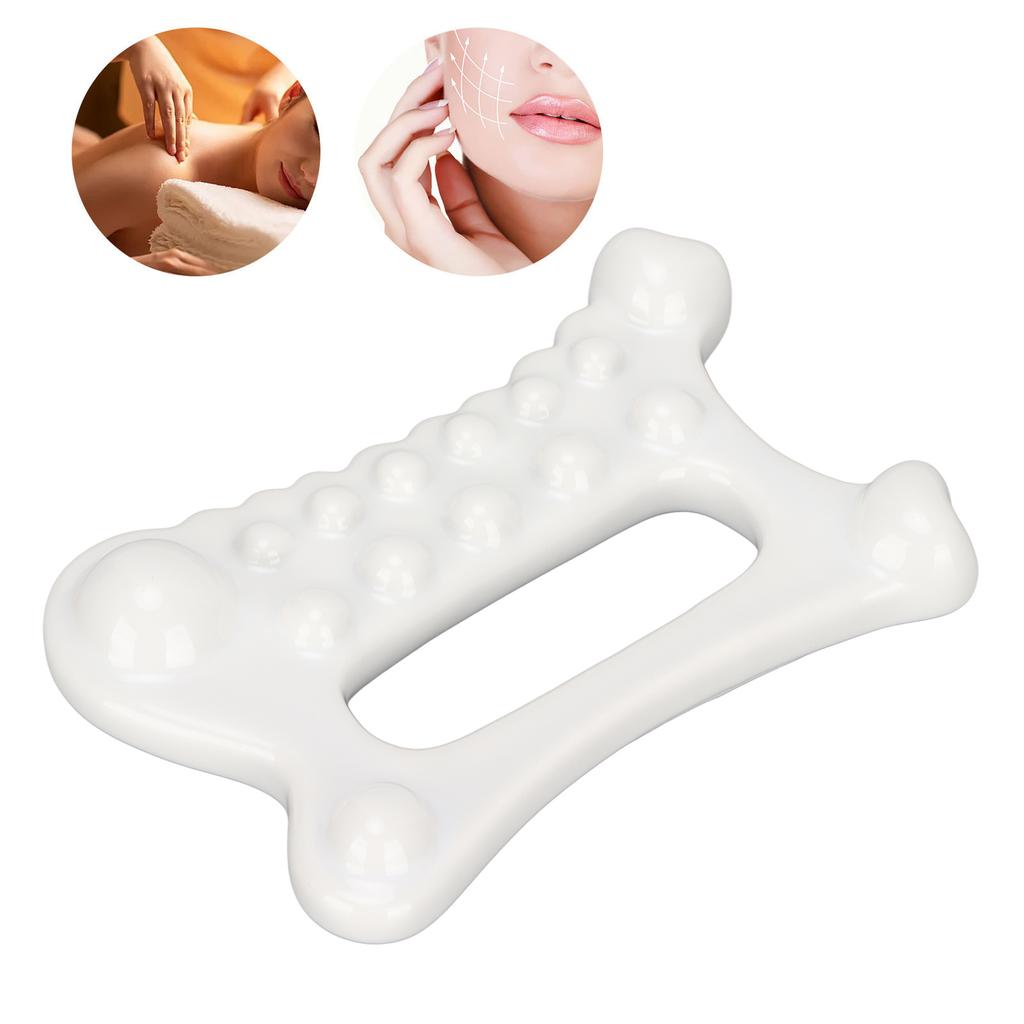Facial Massage Board Ceramic Portable Full Body Massage Plate for Women Adults