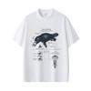 Maglietta Grafica Divertente Anatomia dell'Ornitorinco Uomo Donna Casual Oversize Girocollo Magliette Maschili Vintage Streetwear Moda Maschile Maglietta