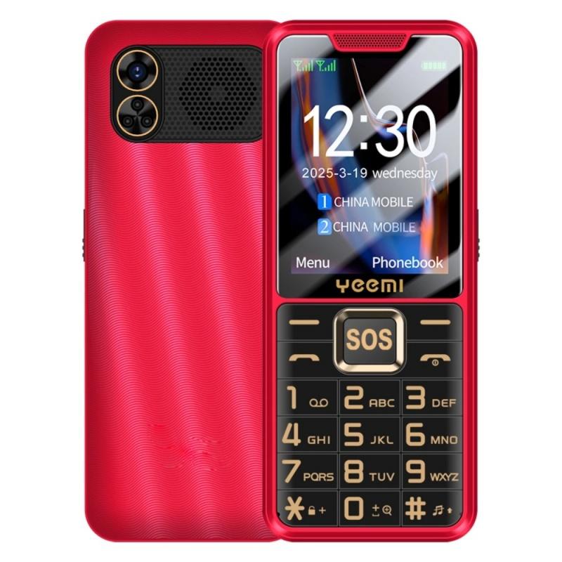 YEEMI K3 GSM 2G Handy 2,4 Zoll HD Dual-SIM 2500mAh Großer Akku Taschenlampen-Typ-C Kamera Superdünnes Tastenhandy Für Ältere und Studenten