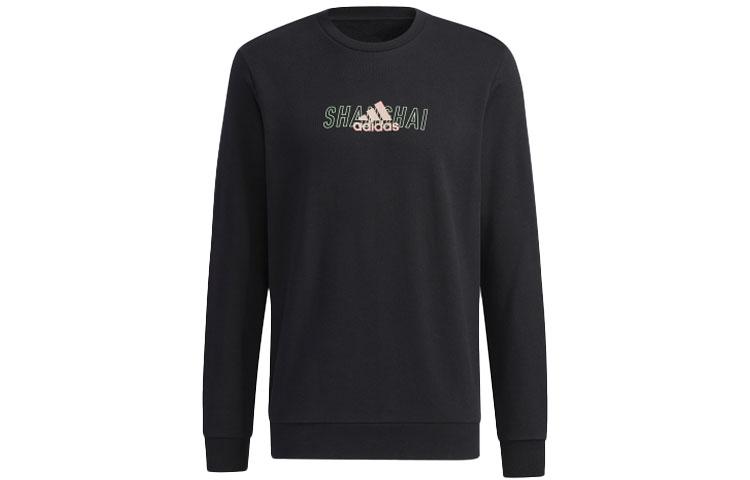 

Adidas Sweatshirts Men s Black Crew Neck Moderate Regular GS2221 S