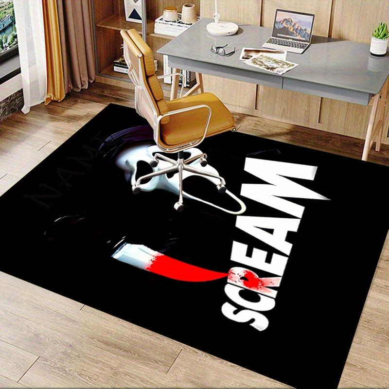Scream, Ghostface, Knife Office Carpet Soft Polyester Entrance Carpet Washable Non slip Machine Wash