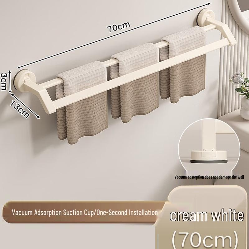 cmaos No-Drill Suction Cup Bathroom Towel Rack