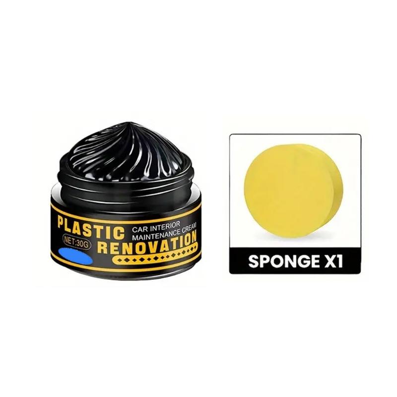 Ceramic Coating Plastic Renewal Formula Automotive Plastic Revitalizer Cream Long Lasting Restorer for Vehicle Bikes