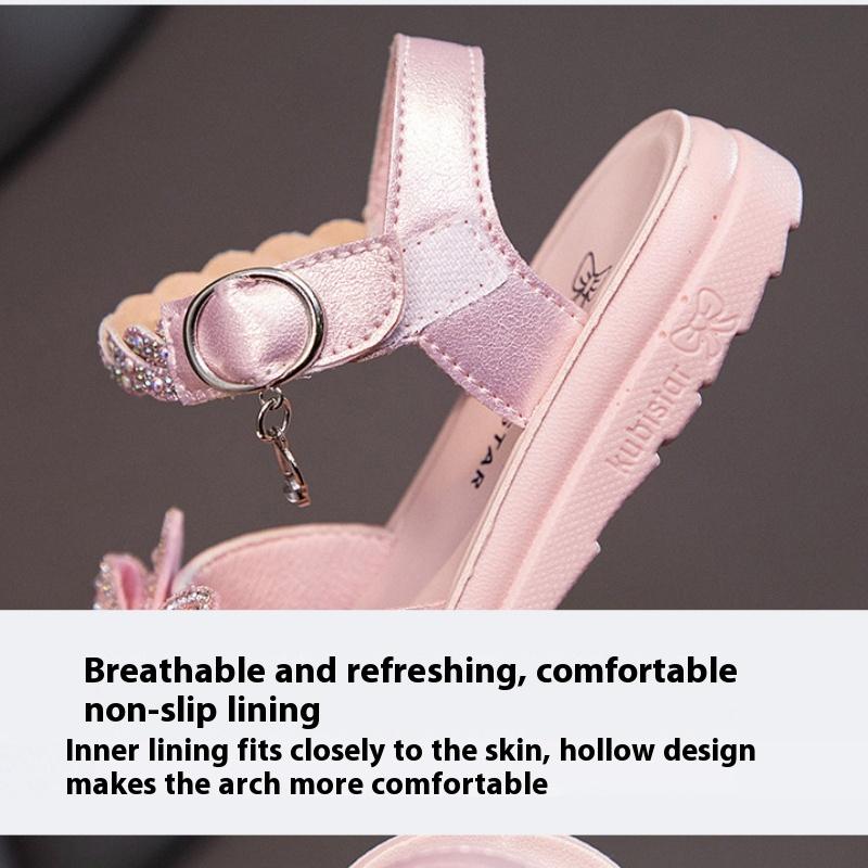 New Fashion Summer Korean Version of Princess Little Girl Soft Bottom Open Toe Sandals