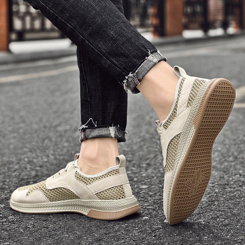 Сетчатые дышащие нескользящие повседневные кроссовки мужская обувь для активного отдыха — фото 4