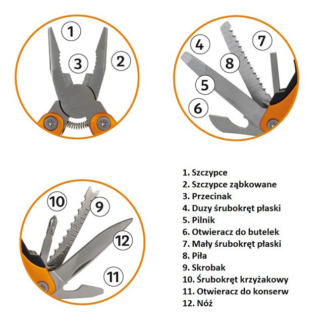 Outil Multifonction Pliable 12-en-1 - Outil Multifonction
