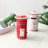 Iron Mailbox Hanging Ornament Christmas Tree Decoration for Yard Mantels Porch Window Display Holiday Party Centerpieces