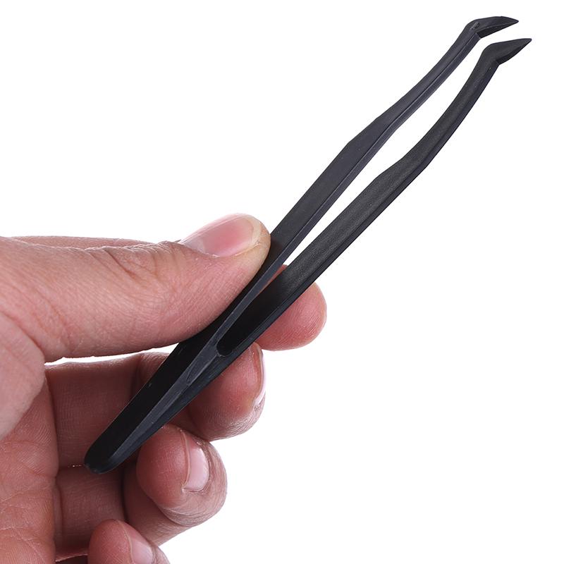 Curved Straight Tip Tweezers Diamond Drawing Tweezers Plastic Picking Tweezers