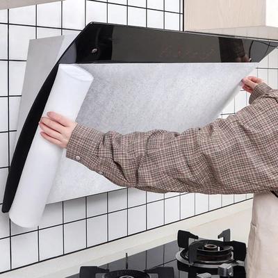 Kitchen Range Hood Anti-oil Filter Segmented Non-woven Oil-absorbing Sticker Disposable Thickened Oil Fume Filter Membrane