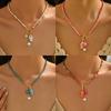 Dopamine Bohemian Starfish Pendant Necklace OT Buckle Beach Jewelry Beaded Choker  Casual Wear