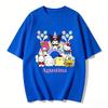 2026 New Sanrio Characters Birthday Cartoon Print Tshirt Family Matching Outfits Casual Short Sleeve Tee for Women Unisex Kids Tee
