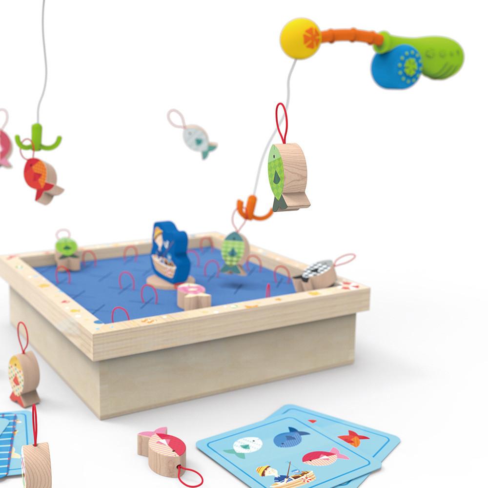 Memory Wooden Fishing Toy For Children Focus Development Parent Interaction