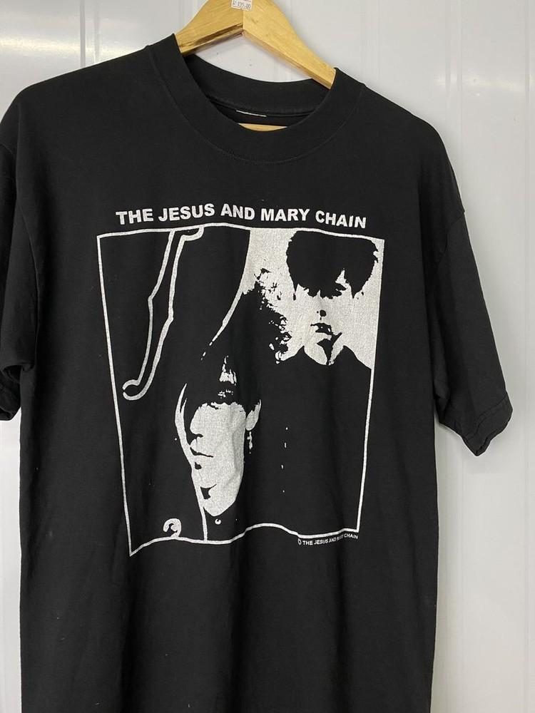 Vintage 90s The Jesus And Mary Chain Black Unisex Cotton Tshirt Reprint Unisex T-Shirt S